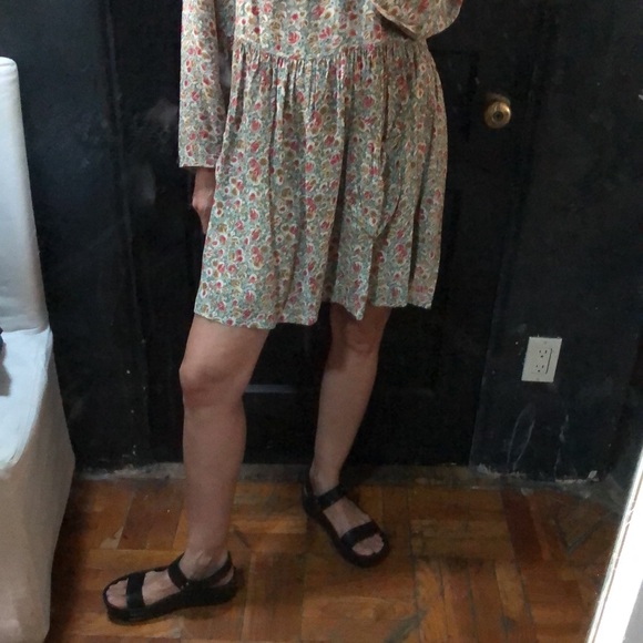 VTG 90s Babydoll Empire Waist Dress, OS - Picture 6 of 8